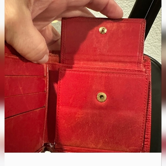 Louis Vuitton Red Epi Leather Wallet MI0901 Made in France of 1991 - Picture 7 of 13